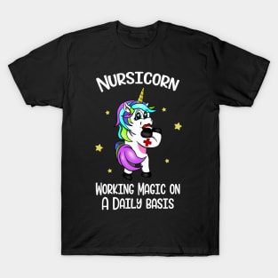 Nurse Unicorn Medical Assistant Nursicorn Scrub T-Shirt